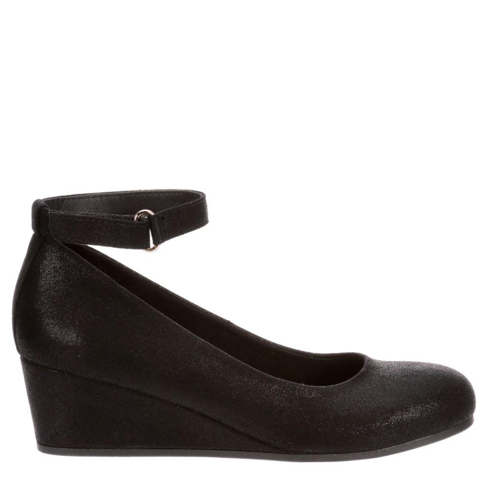 Girls black outlet wedge