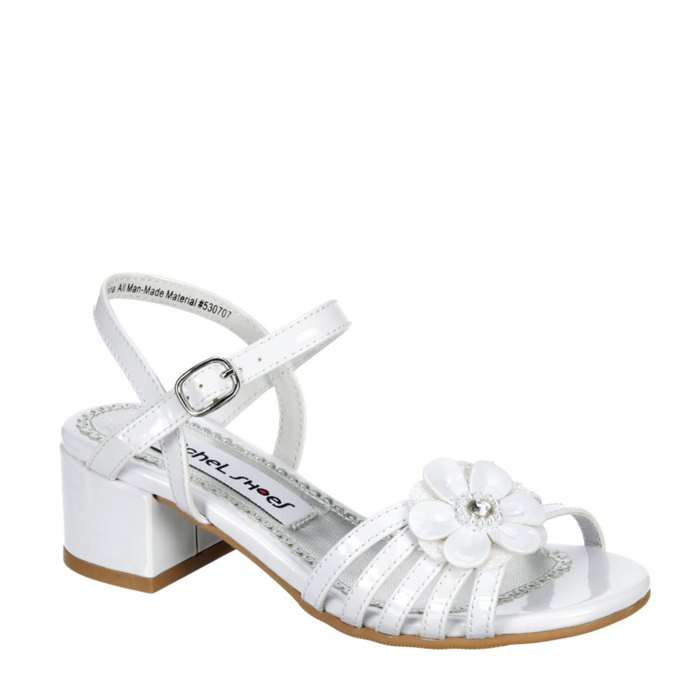 girls white dress sandals