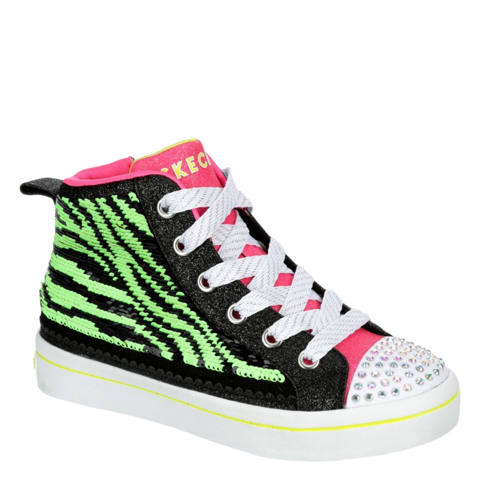 skechers black light up shoes
