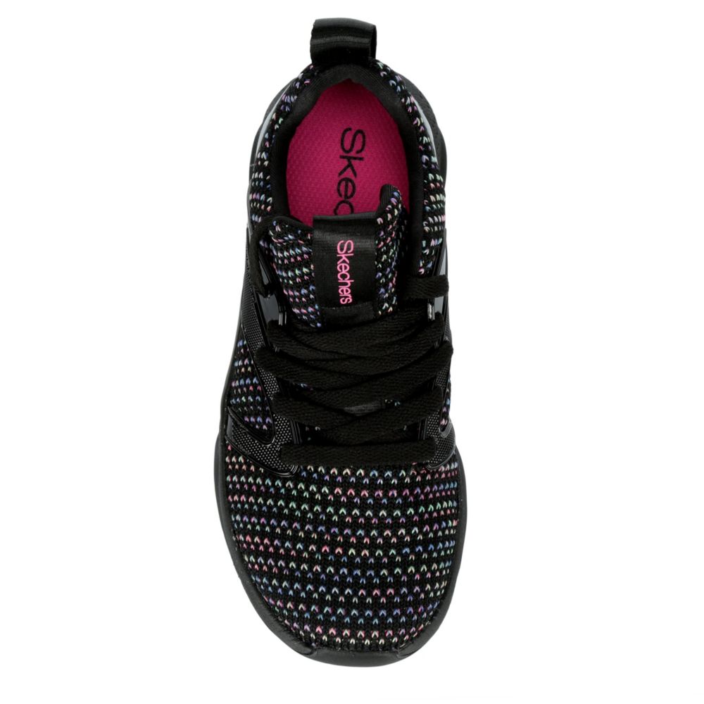 skechers shine status black