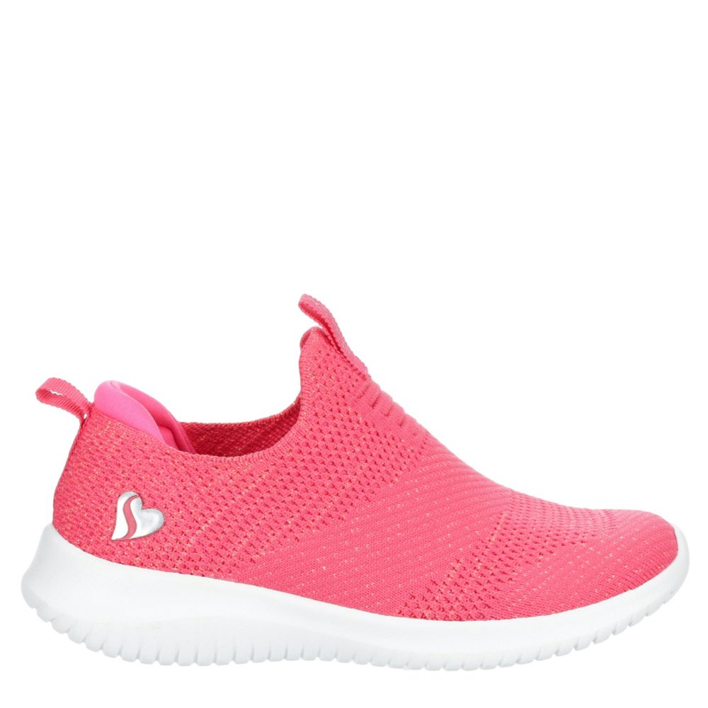 girls pink sketchers