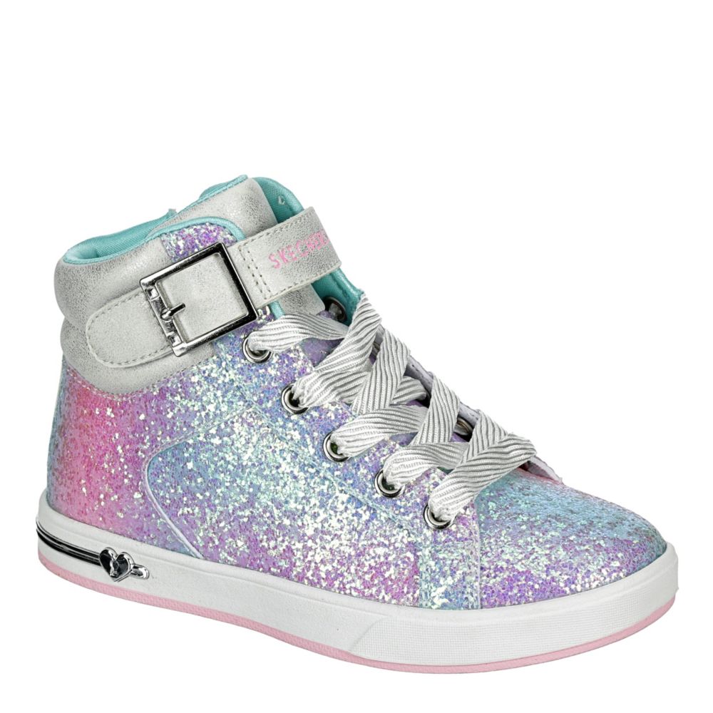 Multicolor Skechers Girls Shoutouts Sparkle On Top High Top Sneaker Casual Rack Room Shoes
