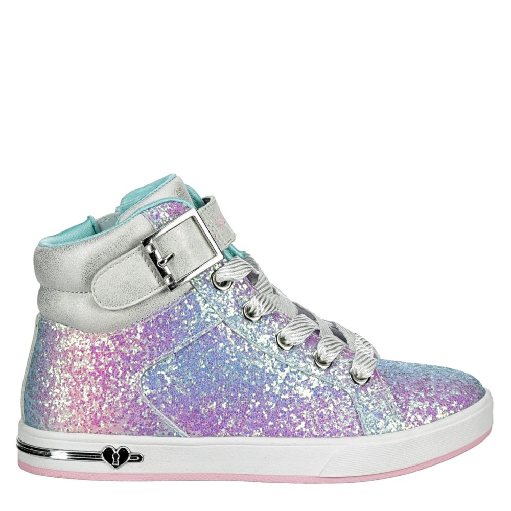 Multicolor Skechers Girls Shoutouts Sparkle On Top High Top Sneaker Casual Rack Room Shoes