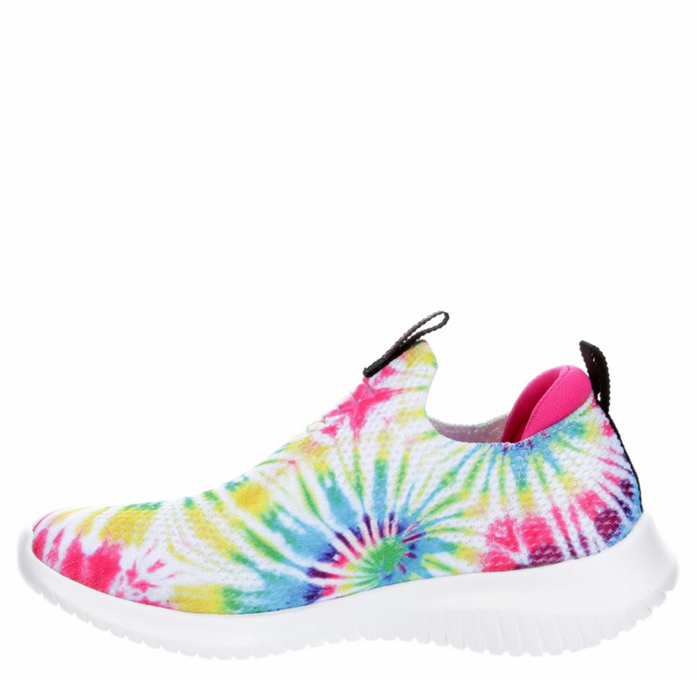 skechers tie dye slip ons
