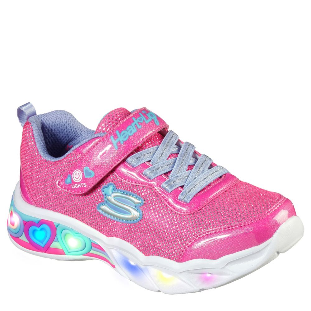 girls pink skechers