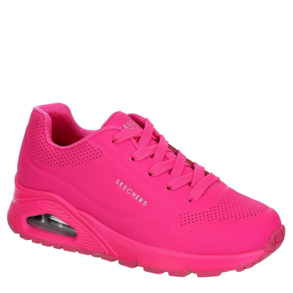 Bright Pink Skechers Girls Uno Night Shades 310027l Htpk Kids Rack