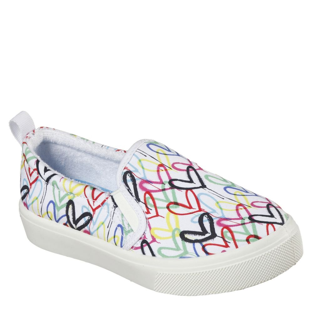 skechers poppy white