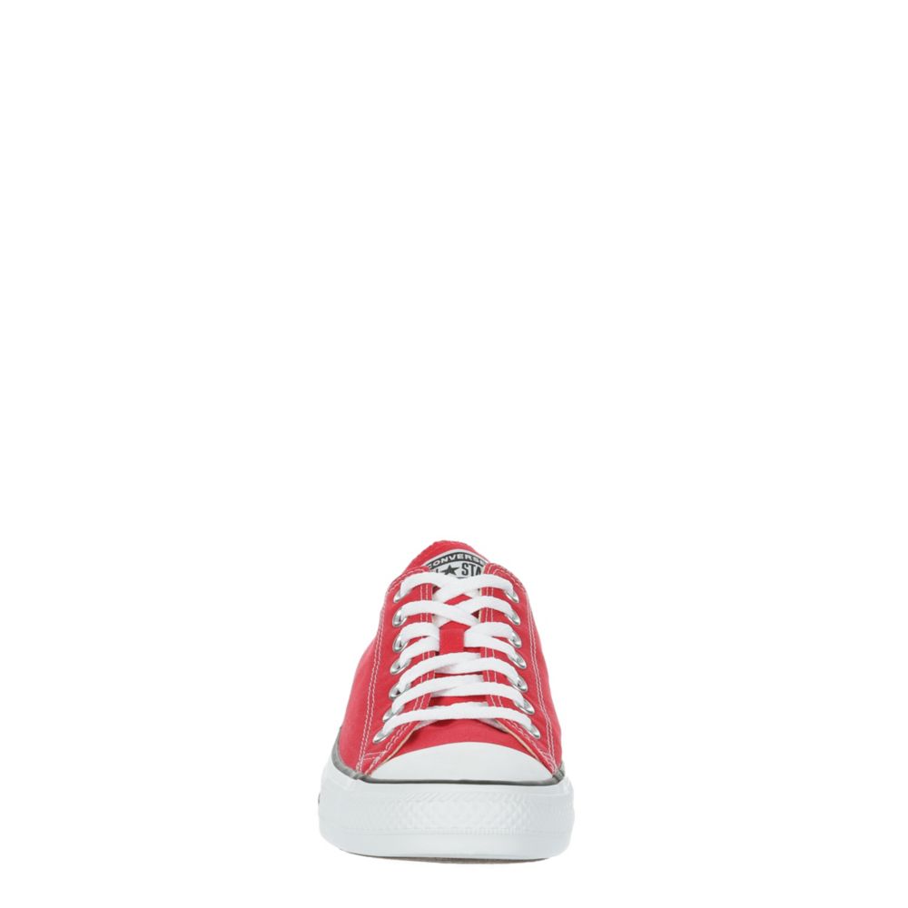 red laceless converse