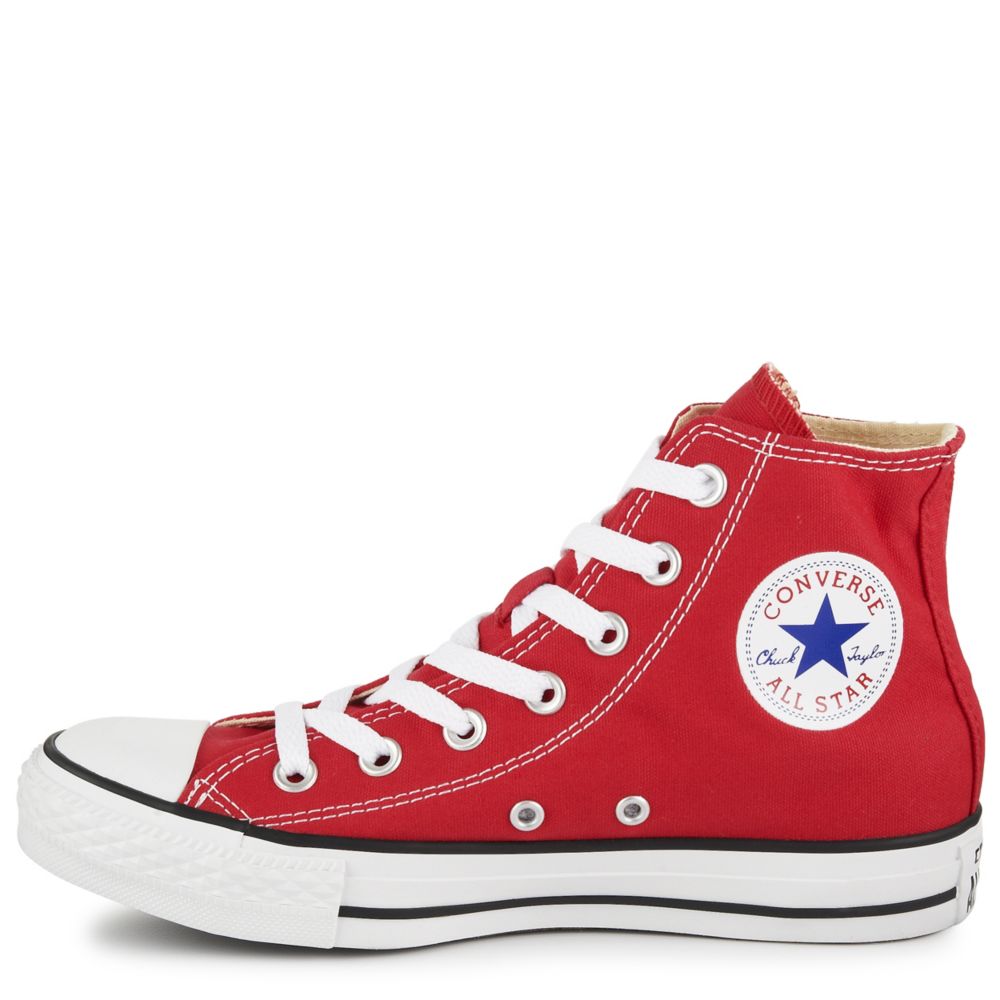 red high top converse shoes