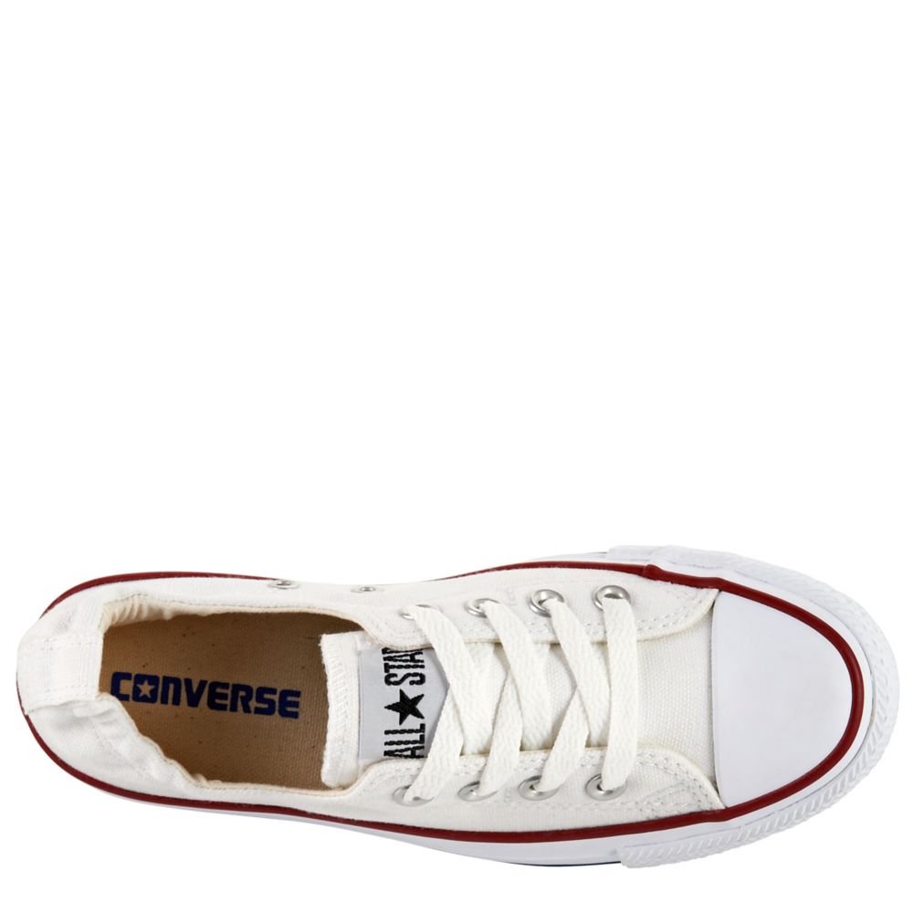 all white converse shoreline