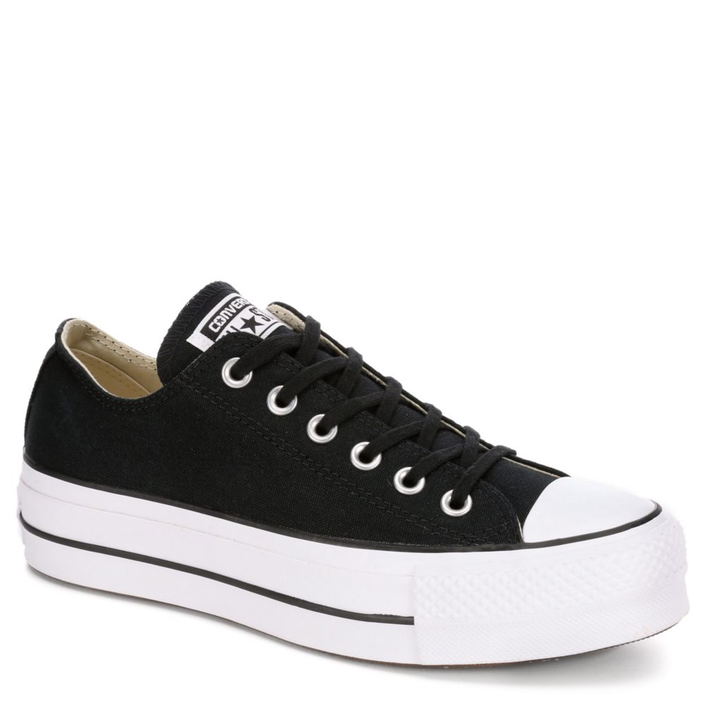 Black Converse Chuck Taylor All Star Low Top Platform Sneaker | Athletic | Room Shoes