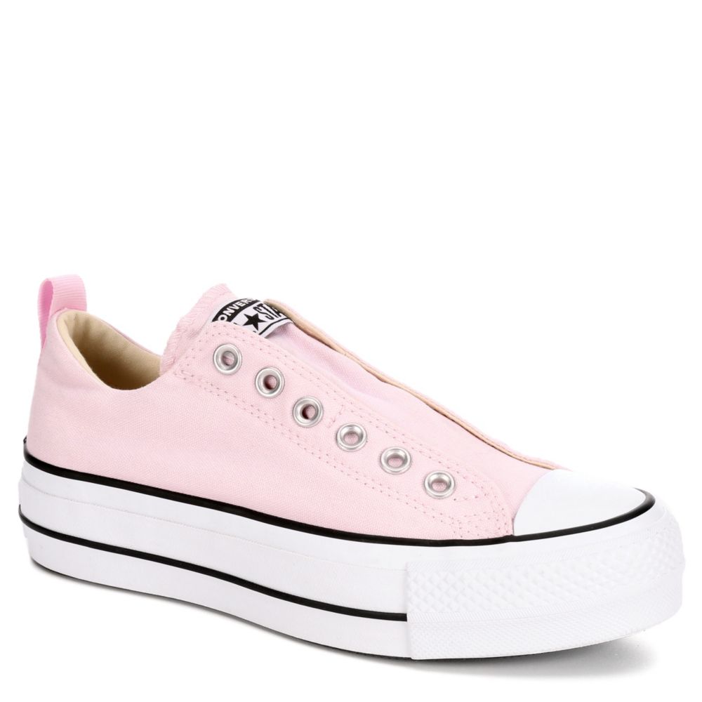 womens pink slip on converse