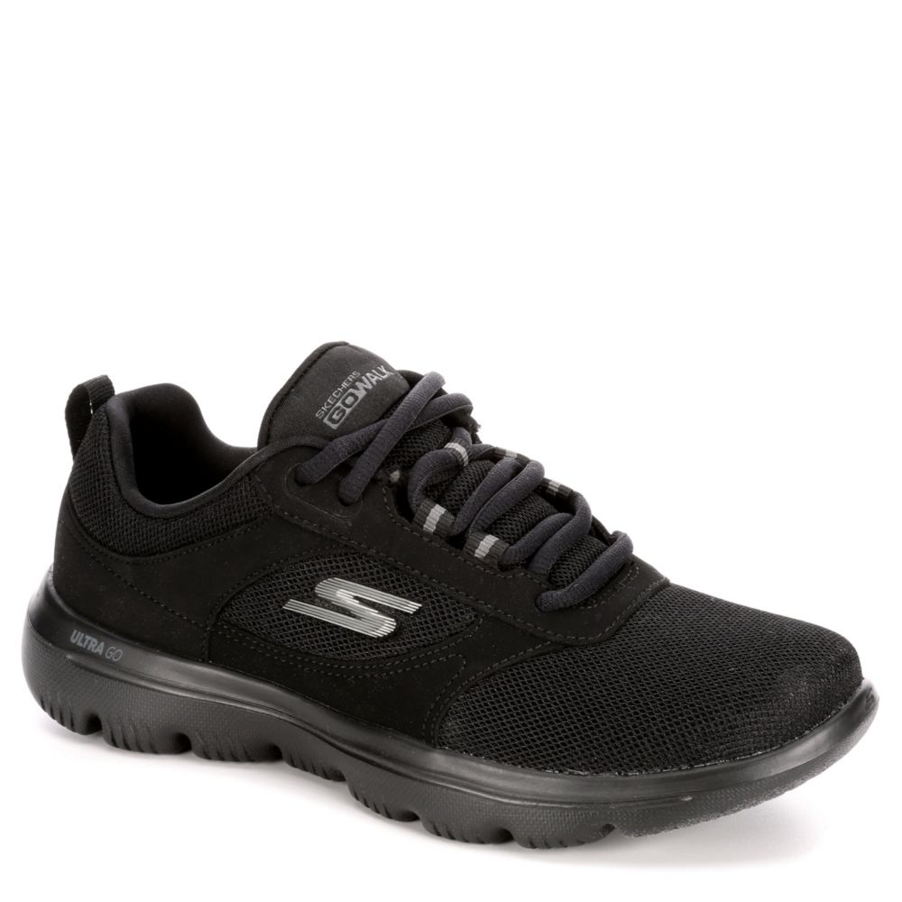 Black Skechers Womens Evolution Ultra