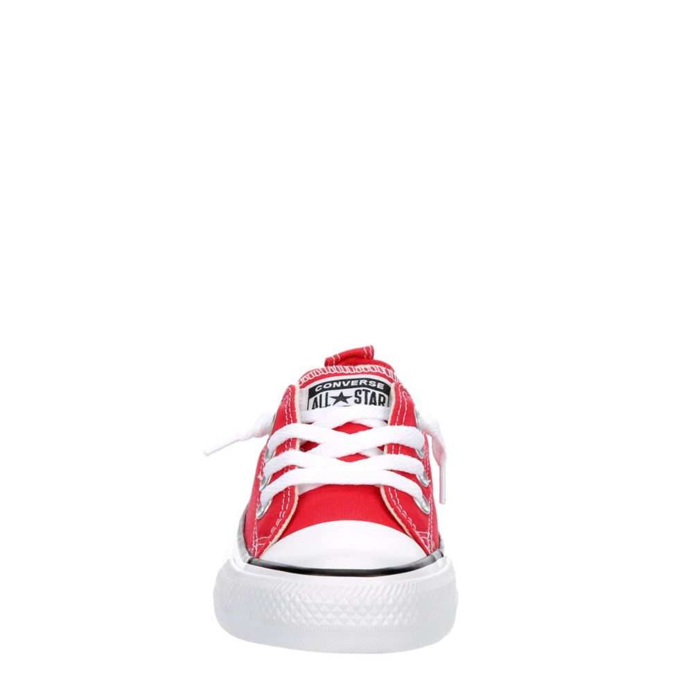 Ladies hot sale red converse