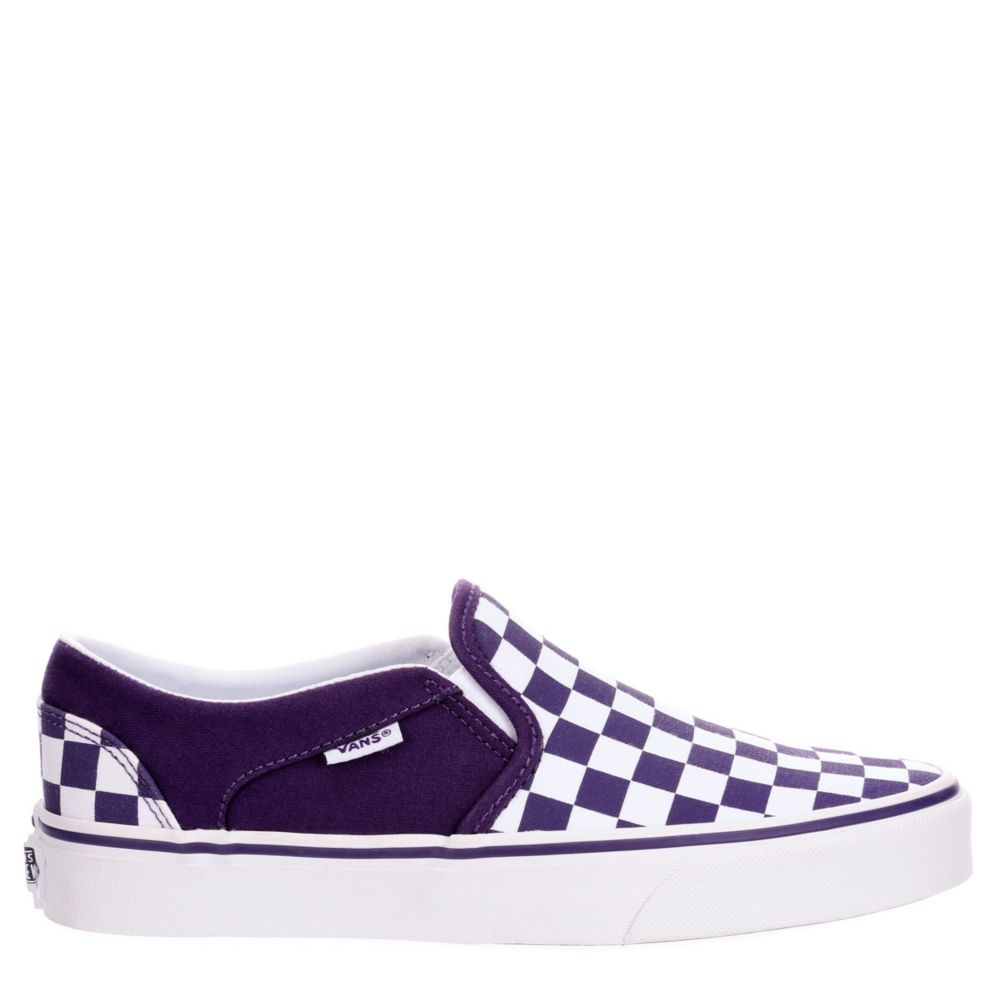 purple slip on sneakers