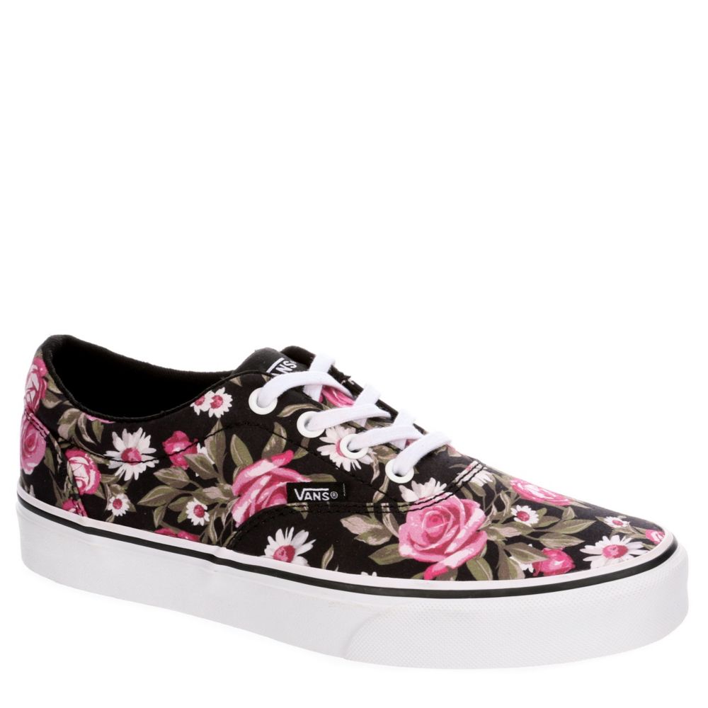 pink and black vans womens