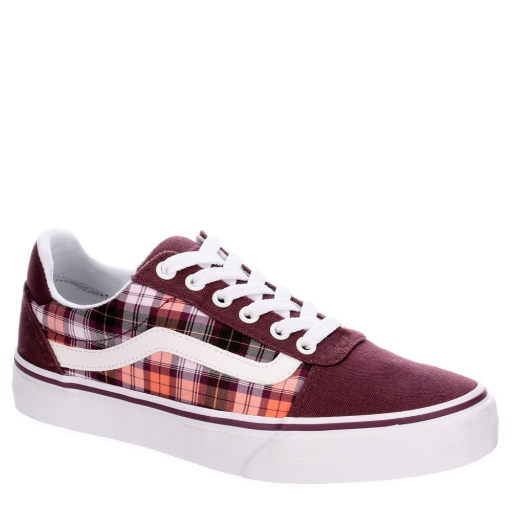 vans ward womens burgundy