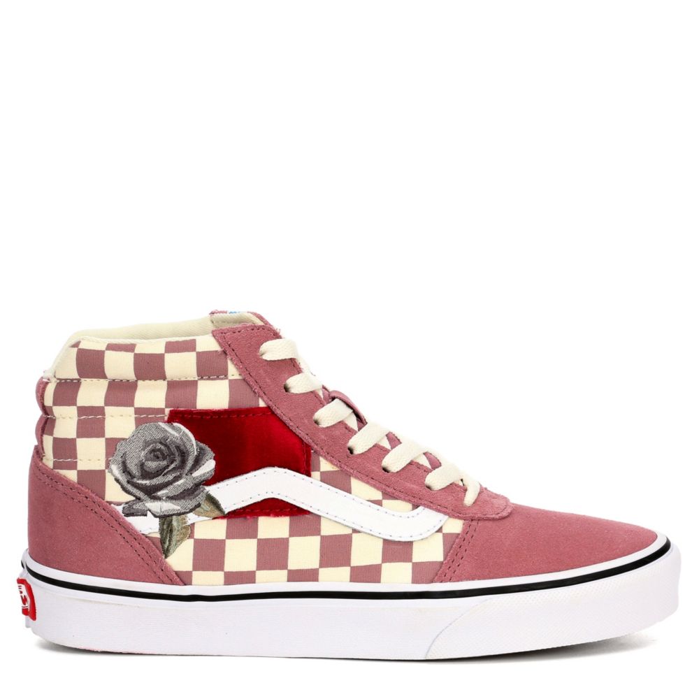 high top light pink vans