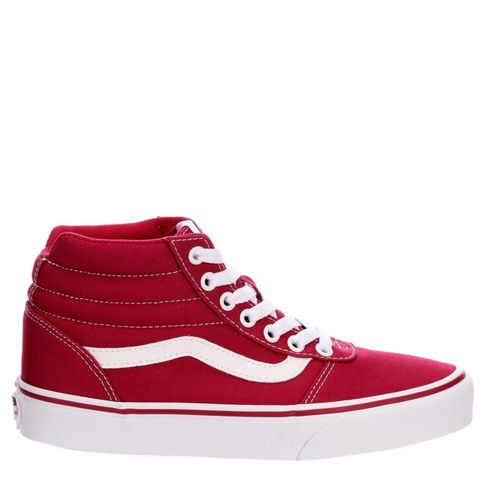 red high top sneakers womens