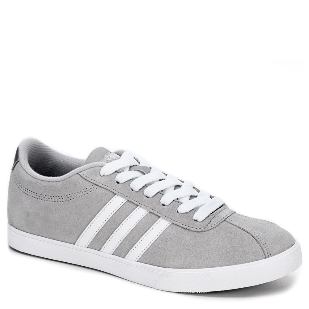 adidas court set suede ladies trainers grey