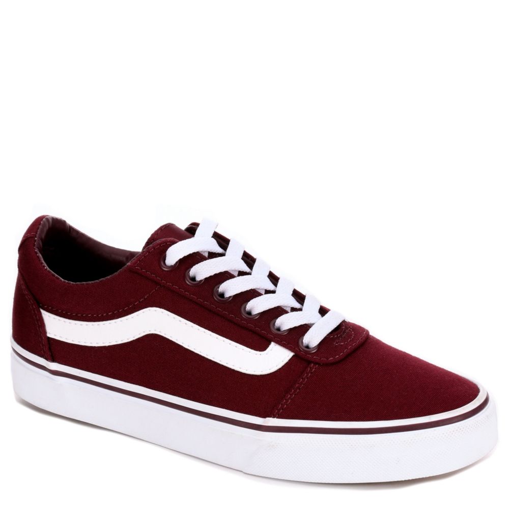 Burgundy Vans Ward Low Top Women's 