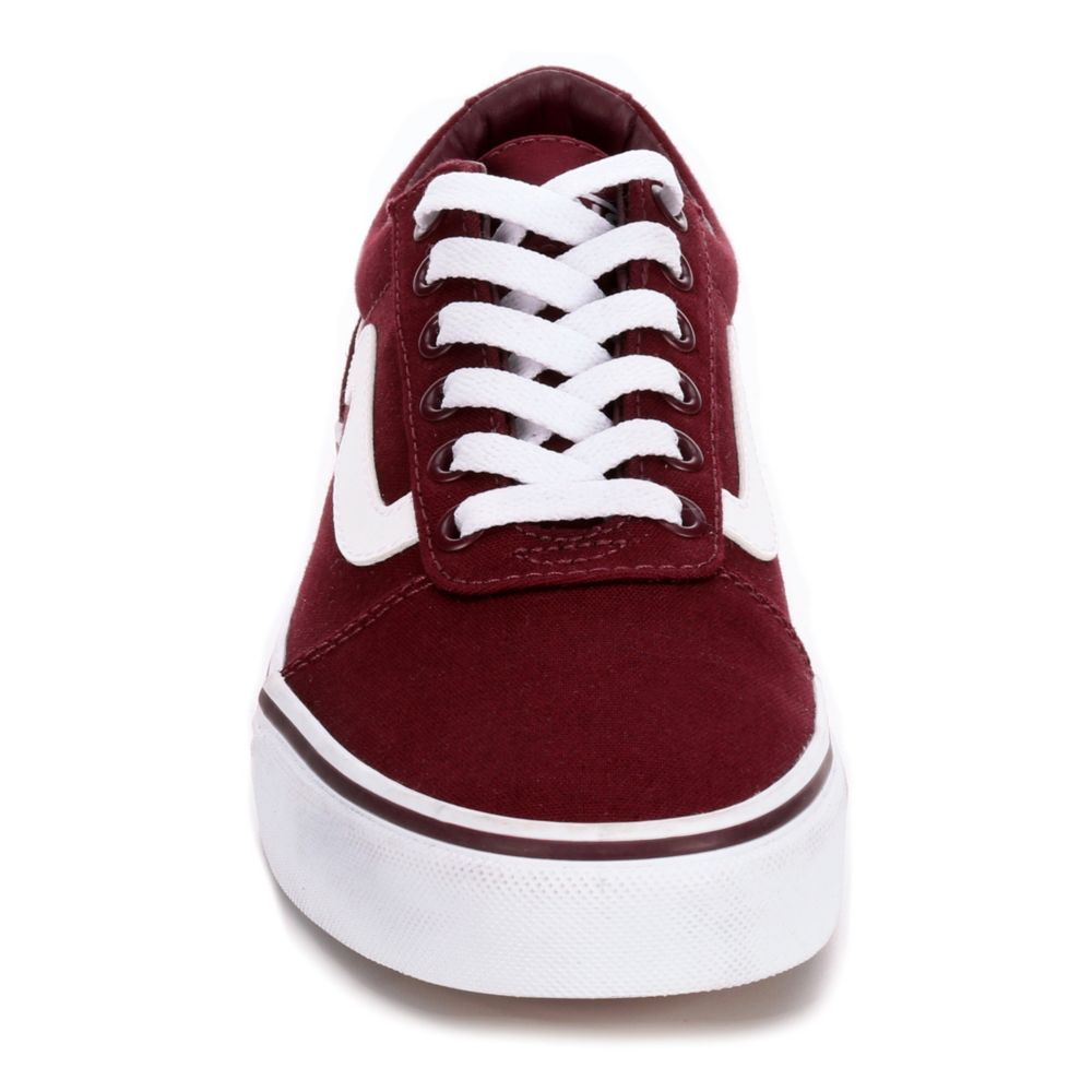 burgundy vans womens