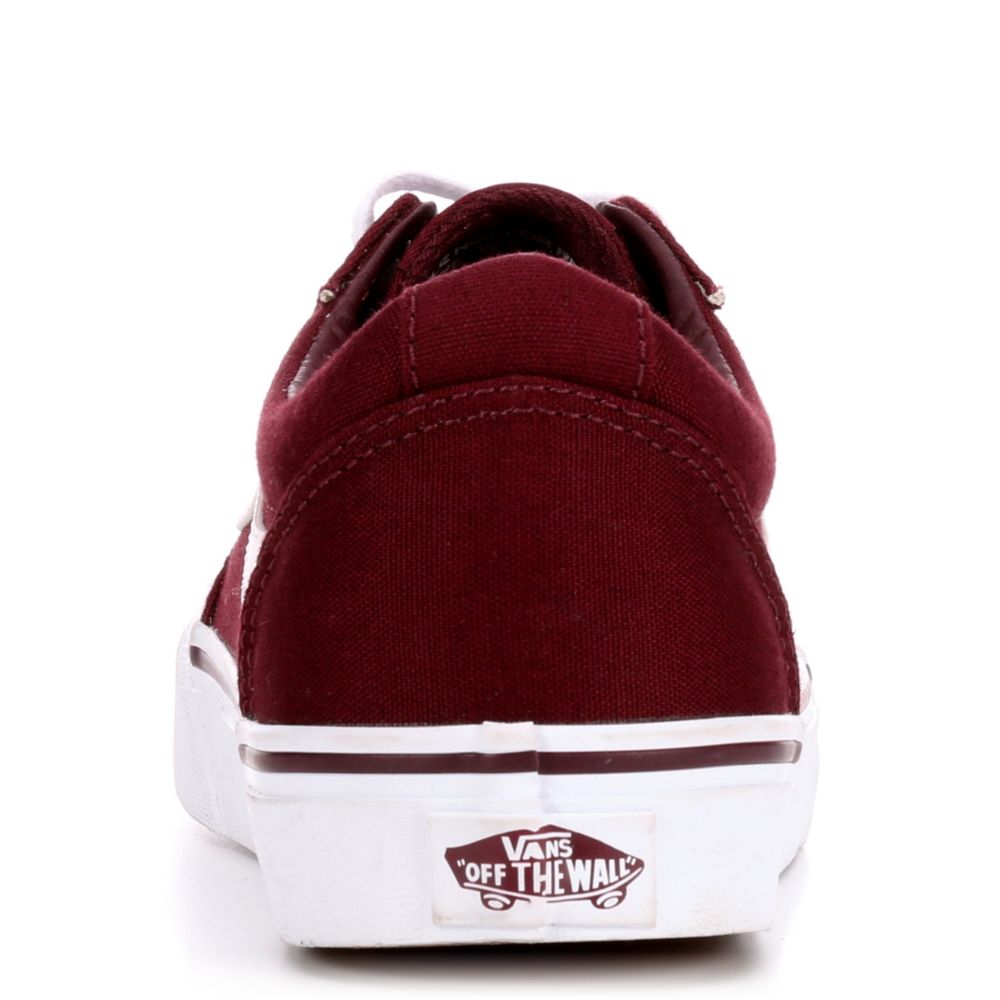 women's burgundy vans shoes