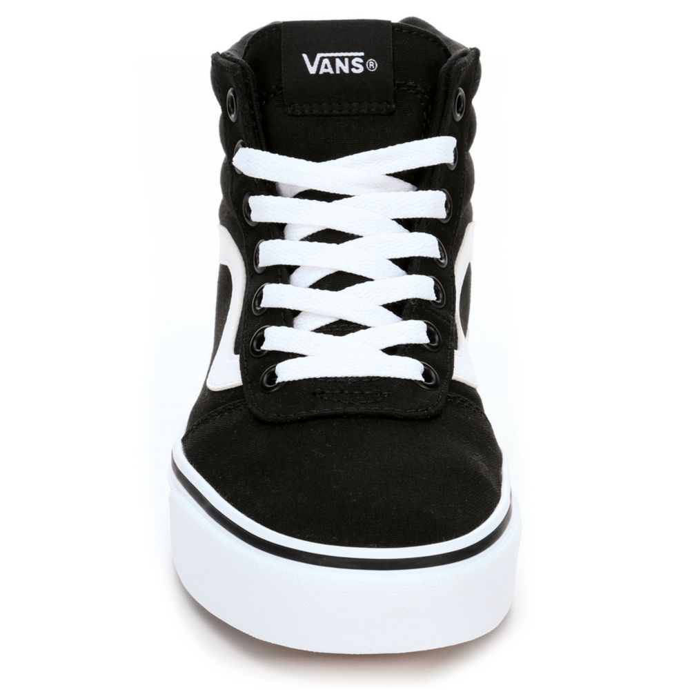 vans womens high tops black