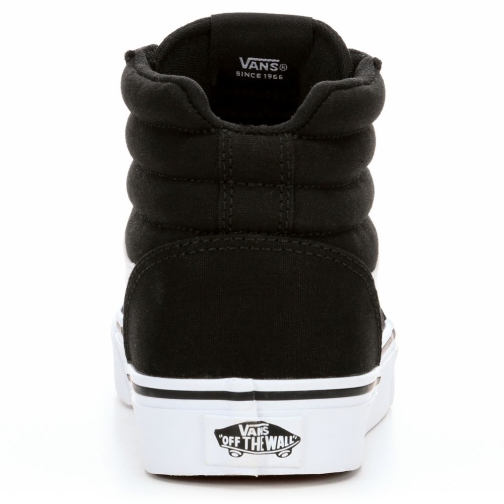 vans all black high tops womens