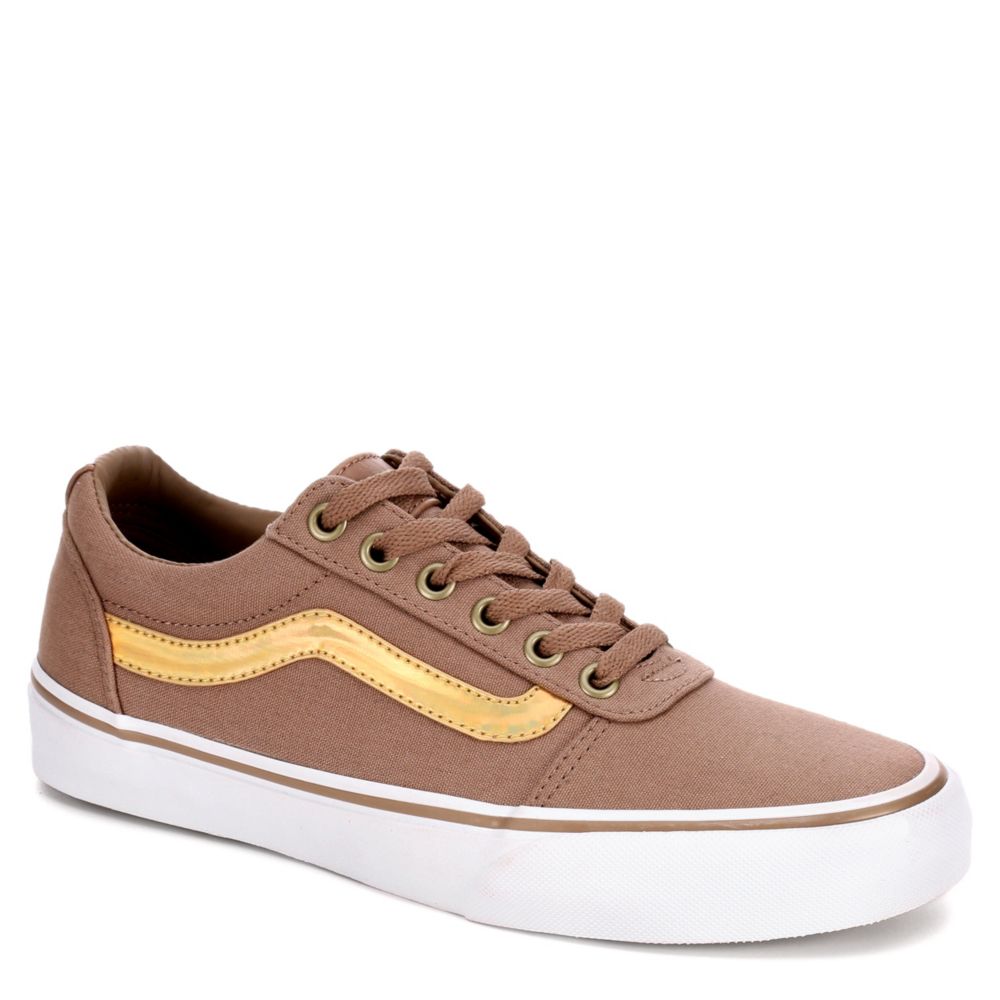 tan and brown vans