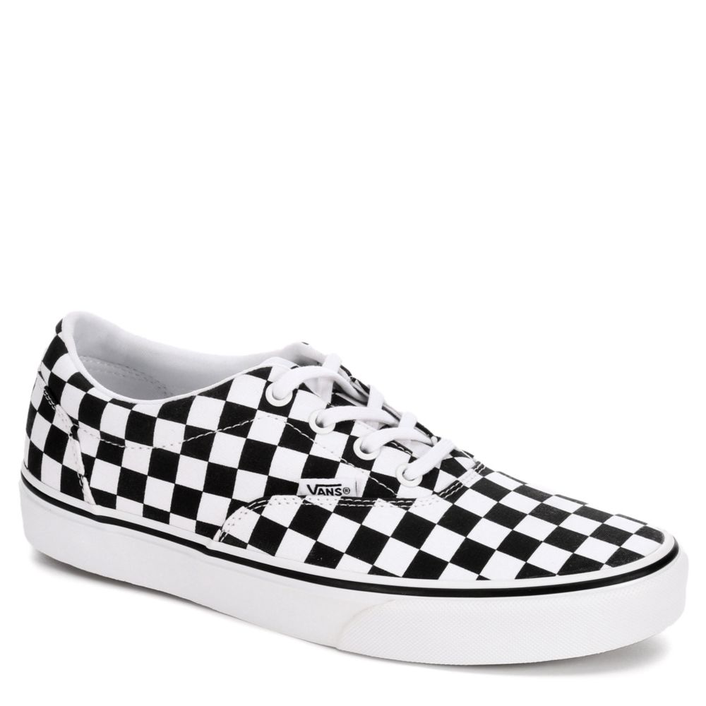 black and white checkered shoes