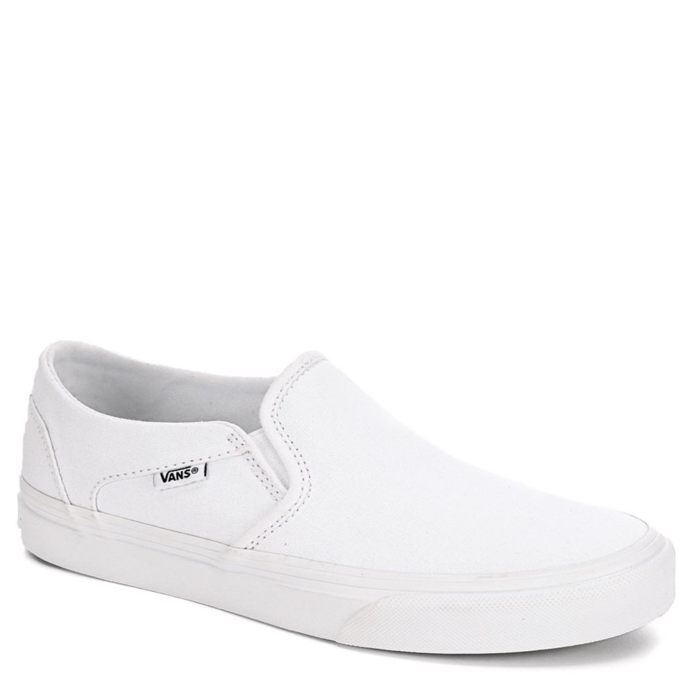 All-White Vans Women's Asher Slip-on Shoes Rack Room Shoes