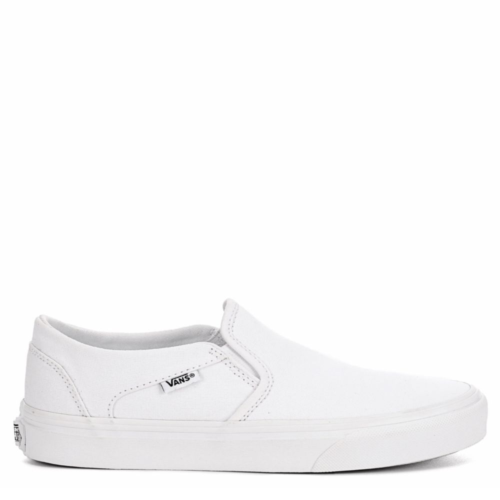 Shredded status fleksibel White Vans Women's Asher Slip-on Shoes | Rack Room Shoes
