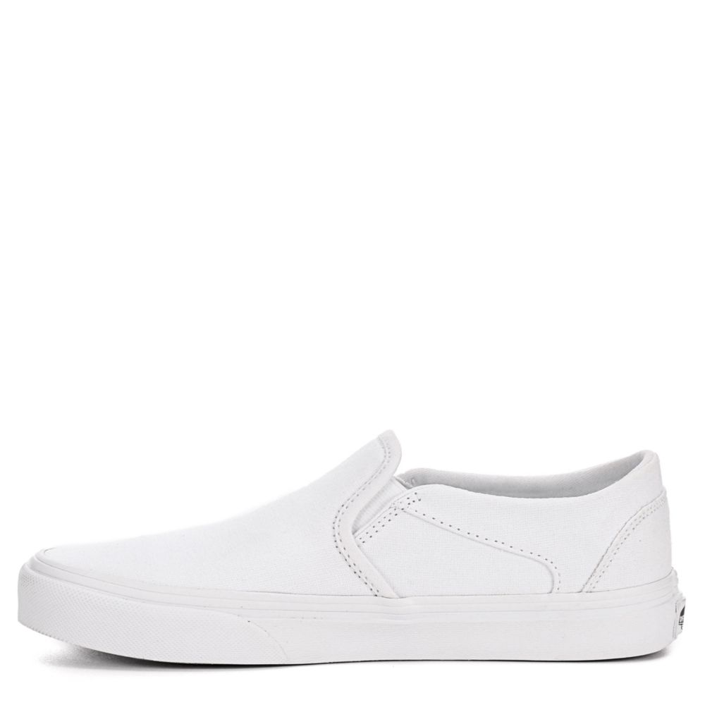 white asher slip on vans