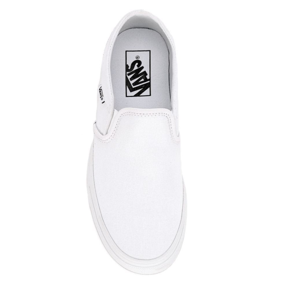 All-White Vans Women'S Asher Slip-On Shoes | Rack Room Shoes