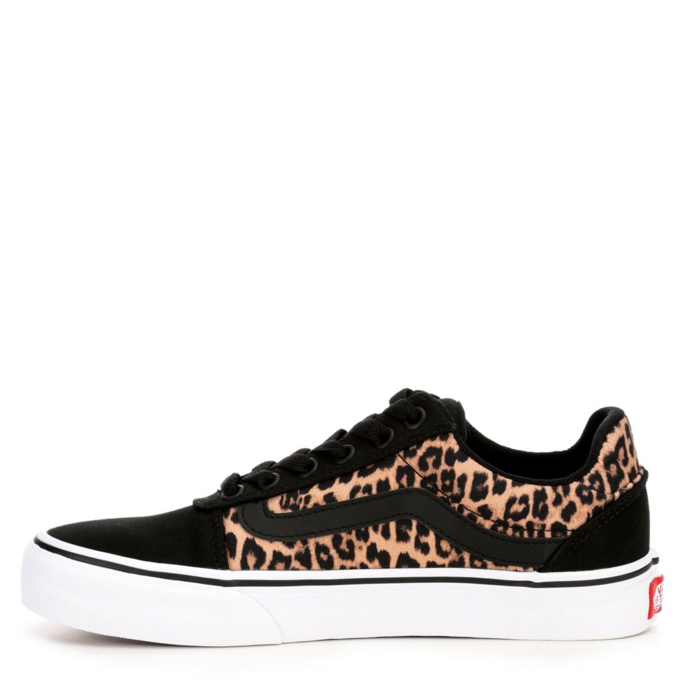 black vans with leopard print