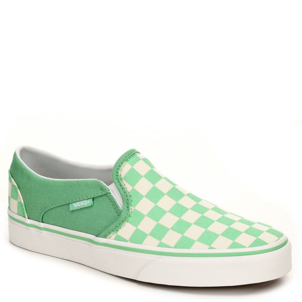 green slip on vans