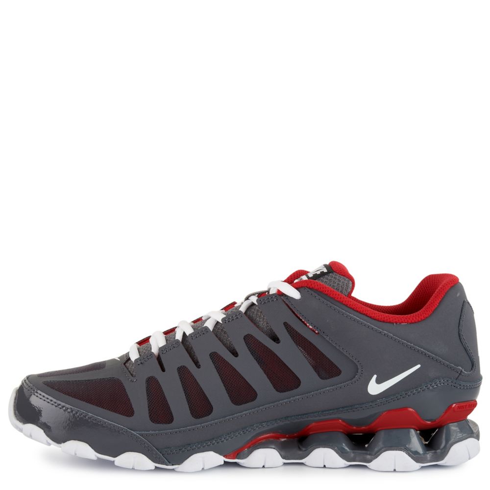 nike reax grey and red