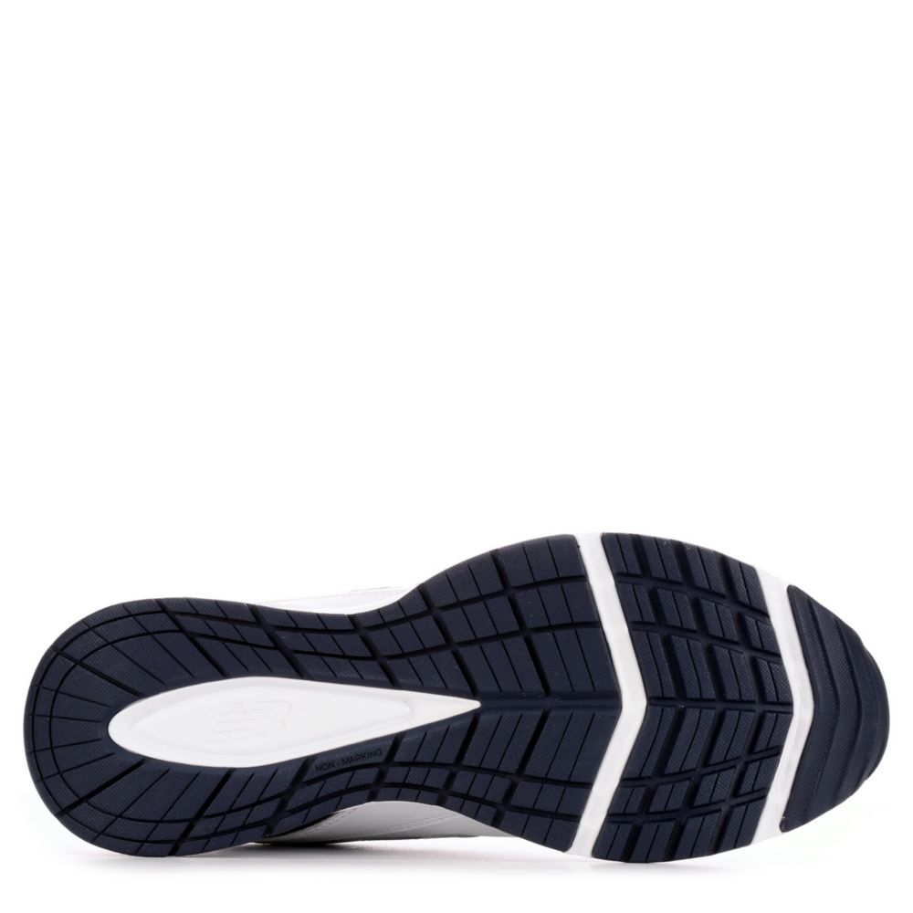New Balance Men's 608 V5 Medium/X-Wide Walking Shoes (White/Navy) - Style #707478