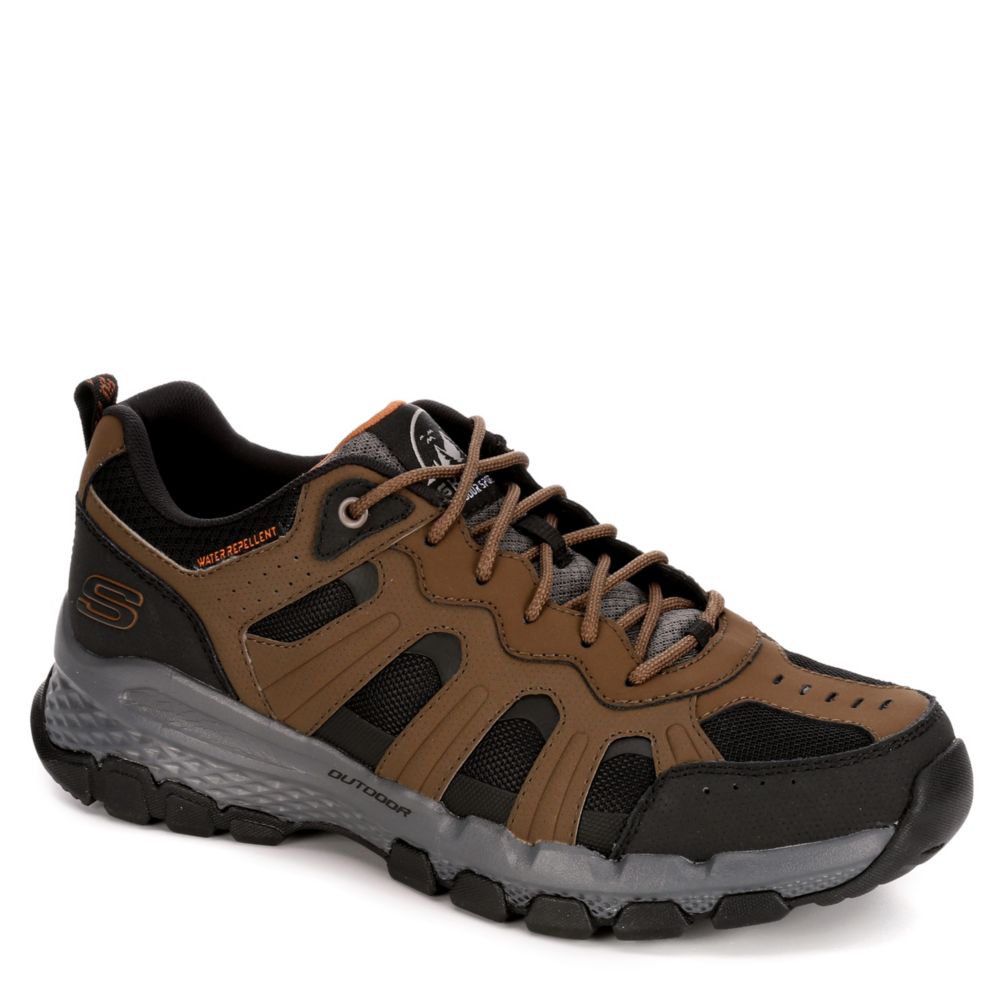 mens brown skechers shoes