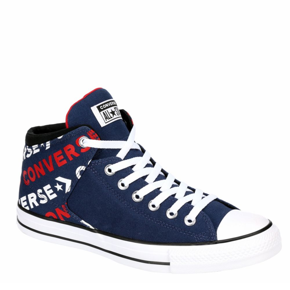 converse navy high