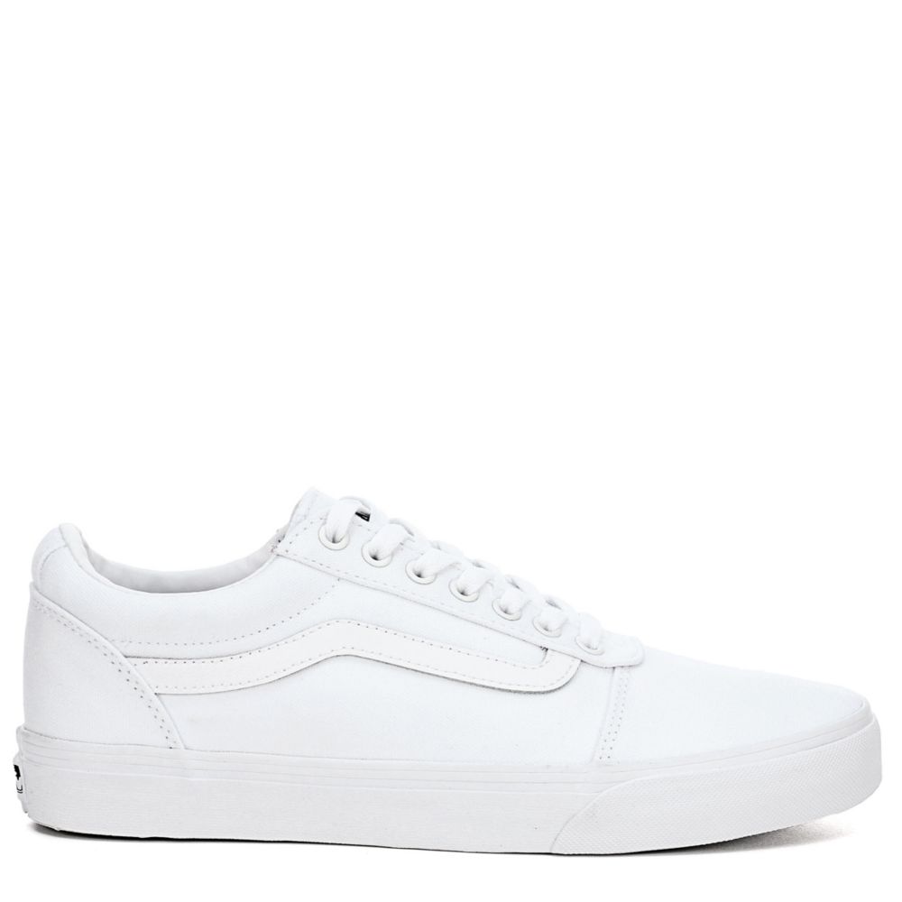 White Vans Mens Asher Slip On Sneaker | Athletic | Room Shoes