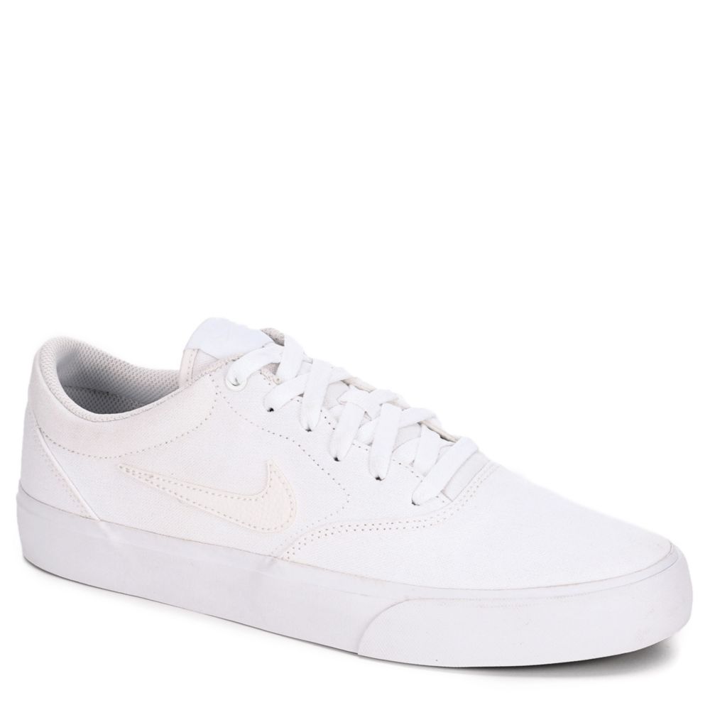 White Nike Mens Sb Charge Low Sneaker 