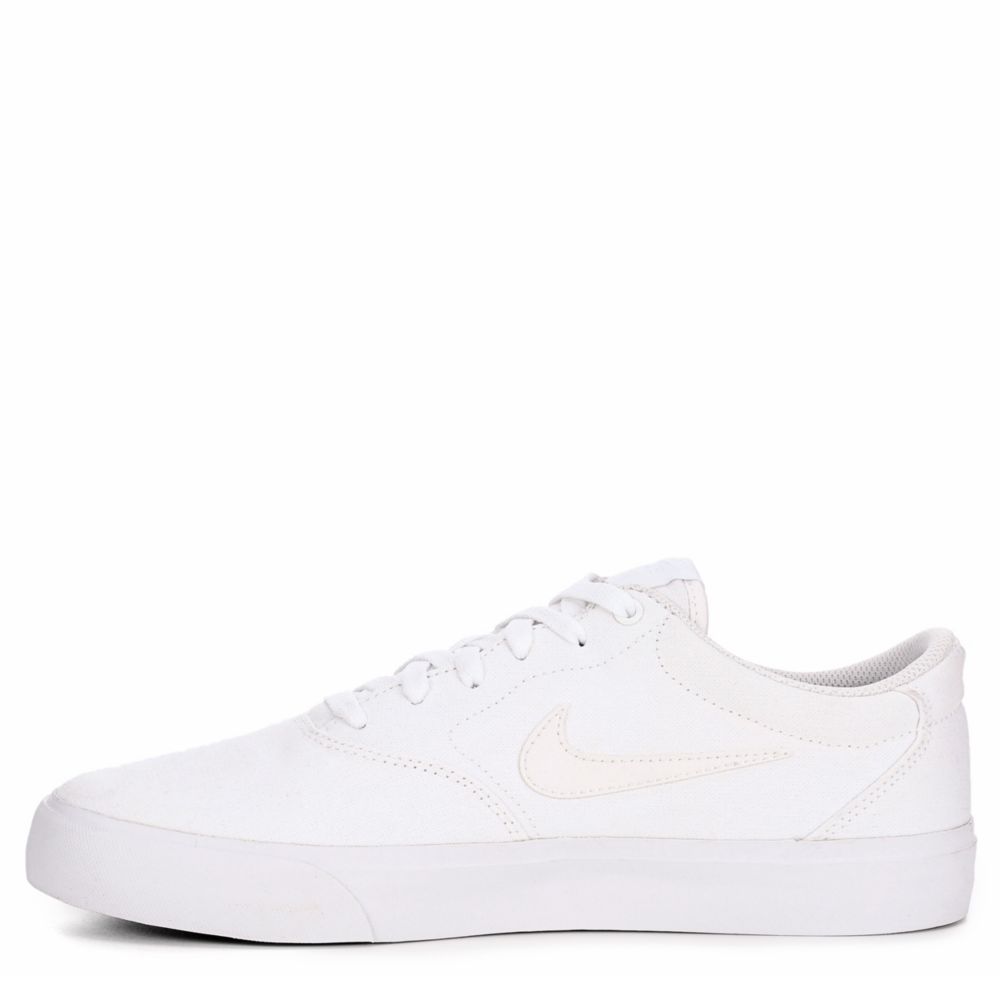 White Nike Mens Sb Charge Low Sneaker 