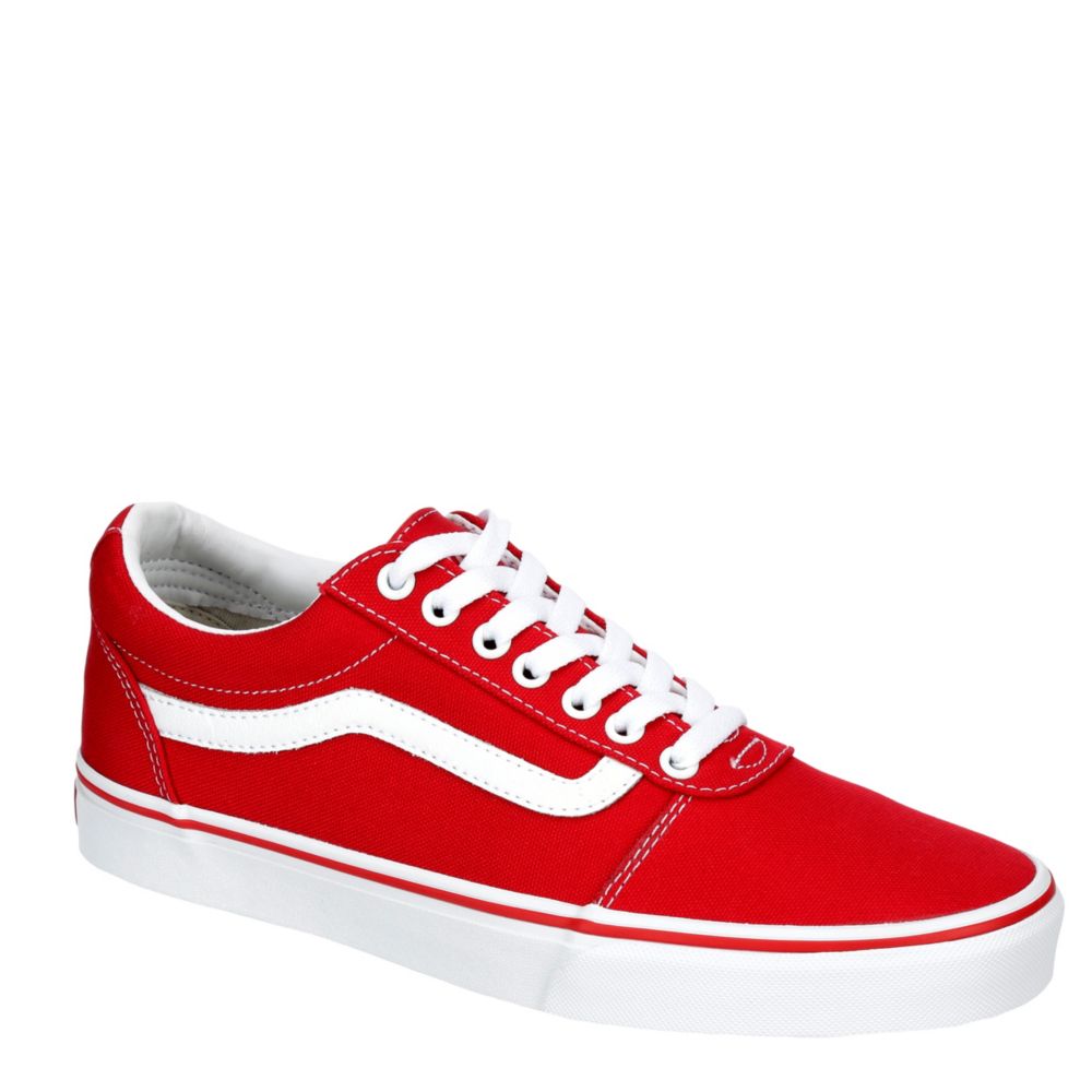 Red Vans Mens Ward Sneaker | Athletic 