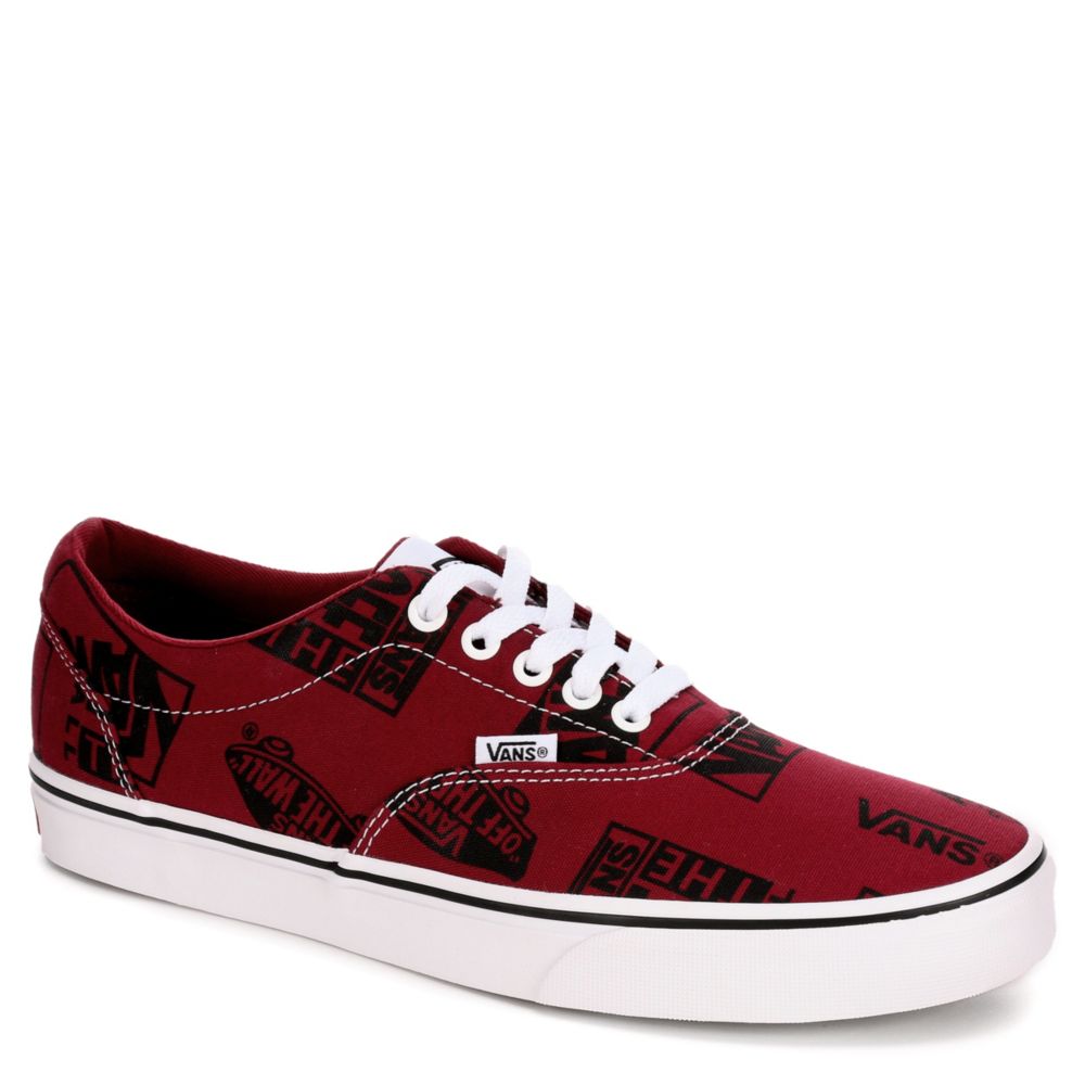 mens red vans shoes
