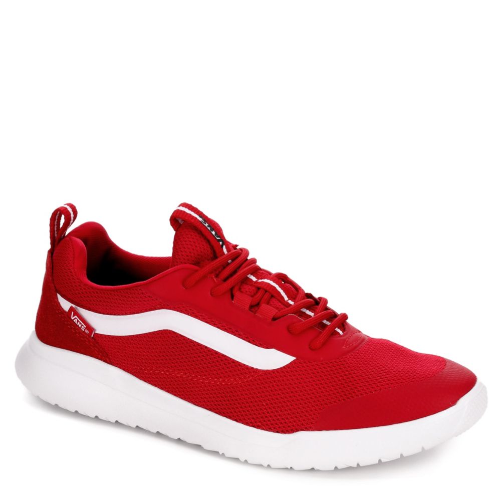 vans red casual shoes