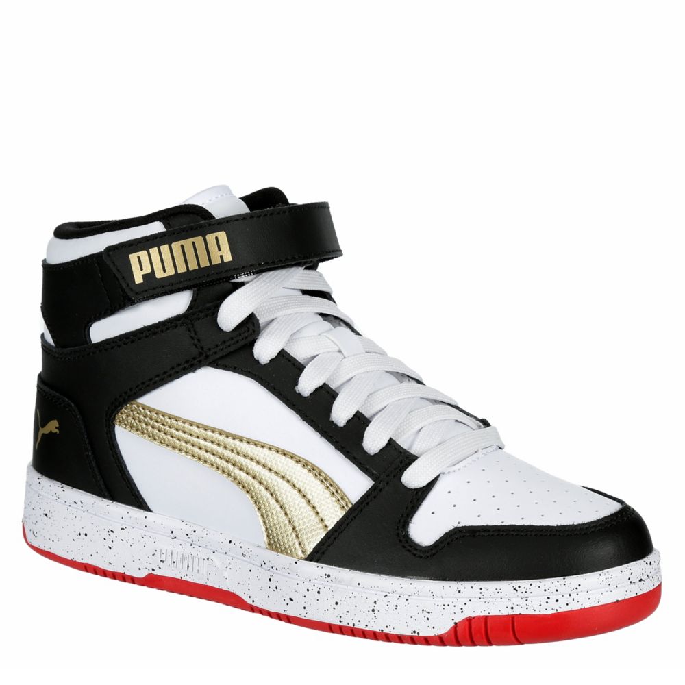 Black Puma Boys Big Rebound Layup Sneaker | Kids | Rack Room Shoes