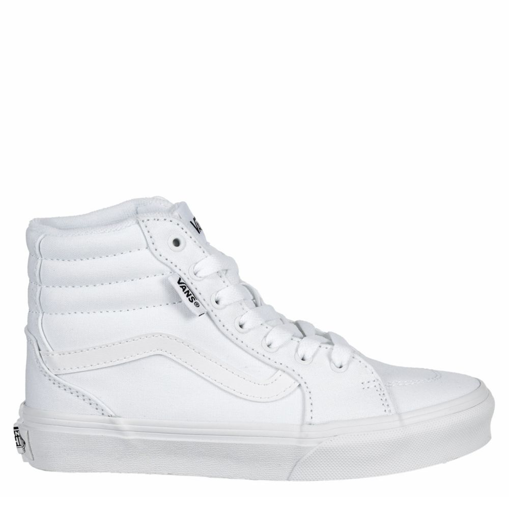 white hightops vans