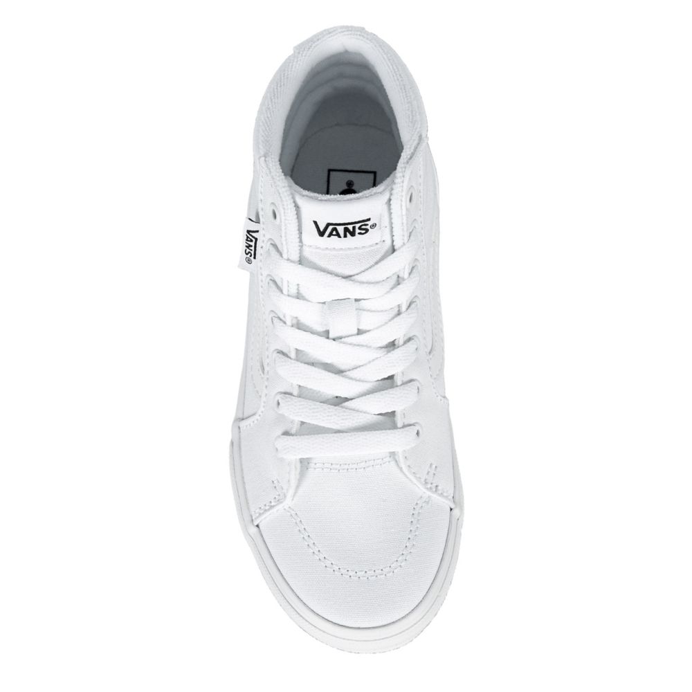 Vans high tops kids hot sale white